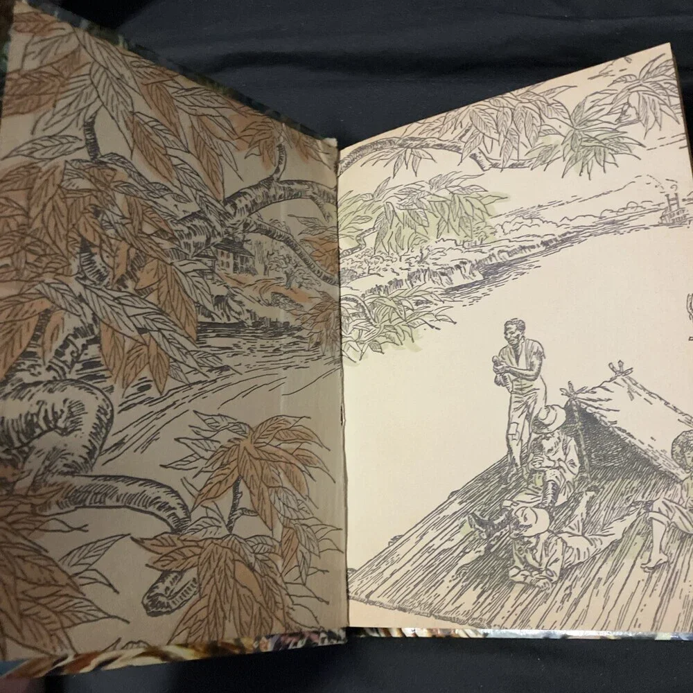 Mark Twain Vintage 1955 Adventures of Huckleberry Finn Book -Whitman Publishing-